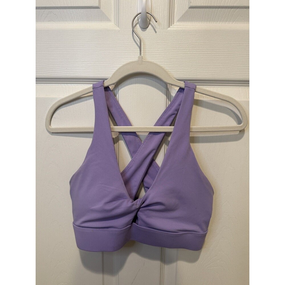Fabletics Burgundy Oasis Twist Sports Bra Size M